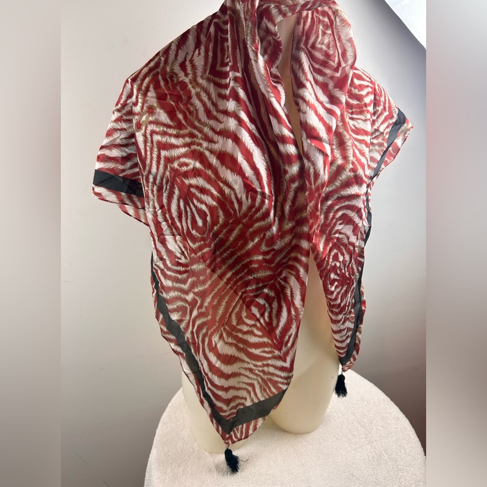 Silk Print large Scarf Wrap
